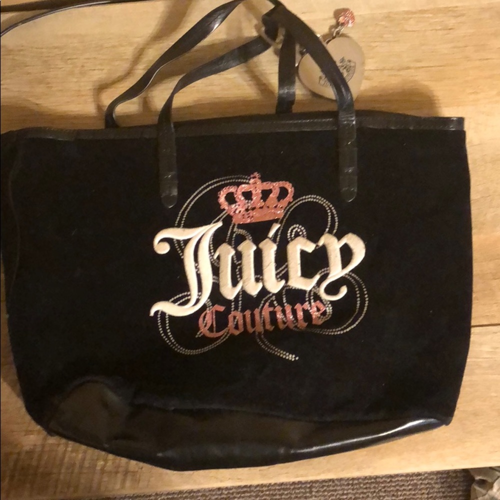 Juicy Couture Black Velvet Purse